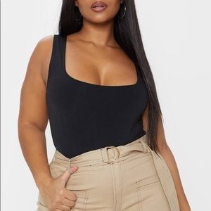 PLT slinky square neck bodysuit